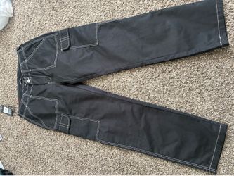 True Religion black cargo pants