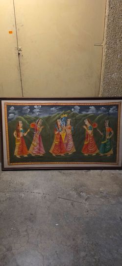 Lord Krishna Hand Painting