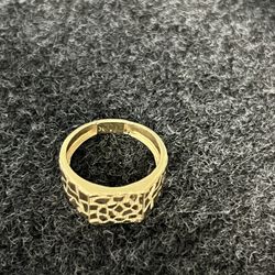 14k Gold Nugget Ring