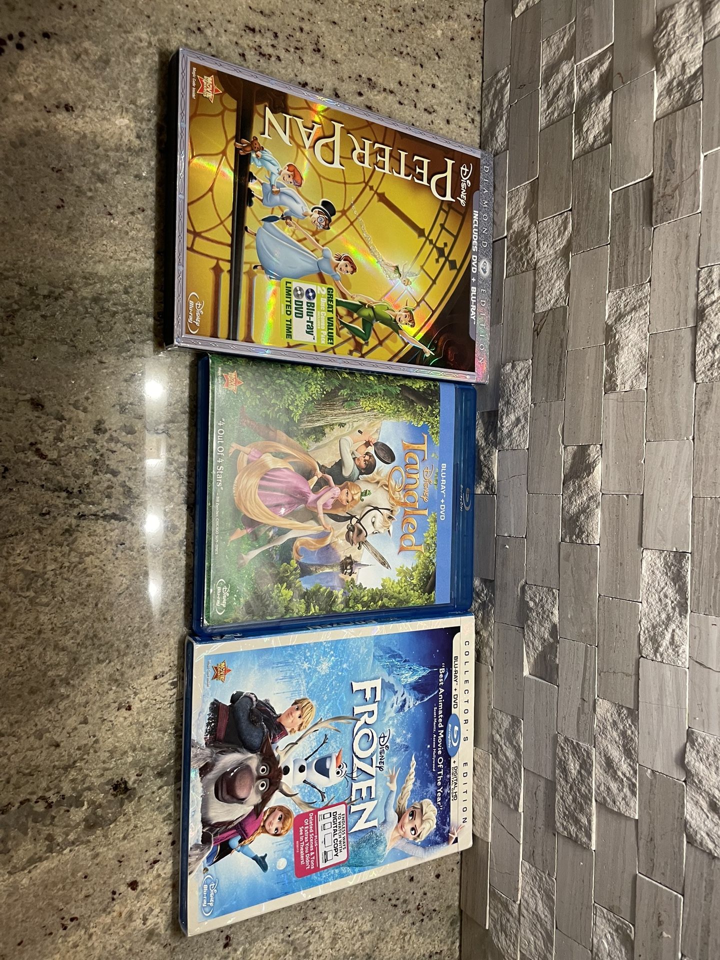 Disney Movies For Sale: Peter Pan, Tangled, Frozen