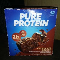 Pure Protein Bars * 12 Bars! Chocolate Deluxe!.