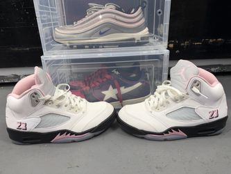 OG medium soft pink Jordan 5s