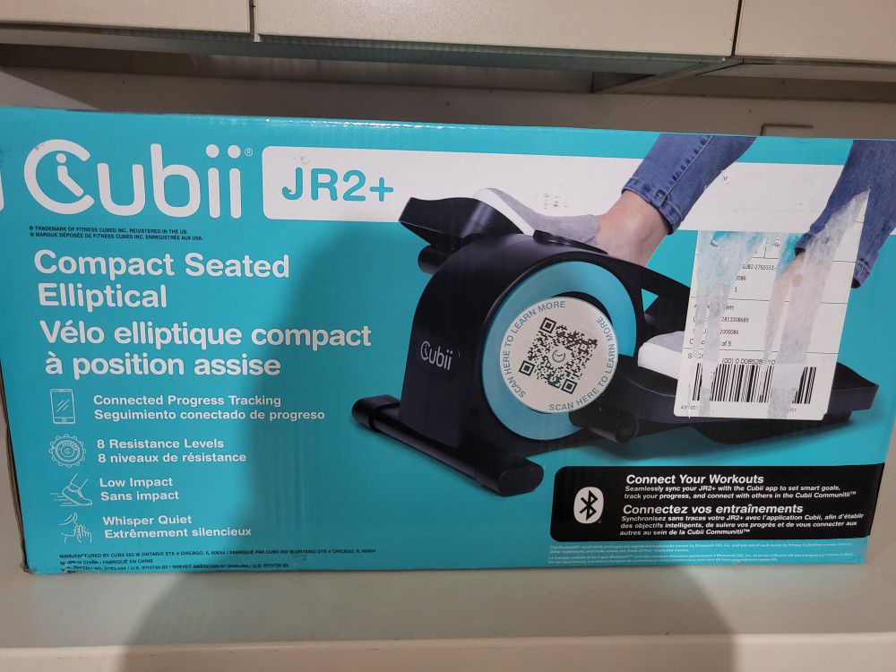 Brand New - Cubii JR2 + Compact Seated Elliptical Machine