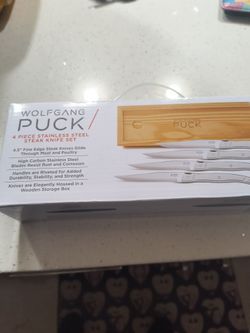 Wolfgang puck 4 piece stainless steel steak knife set