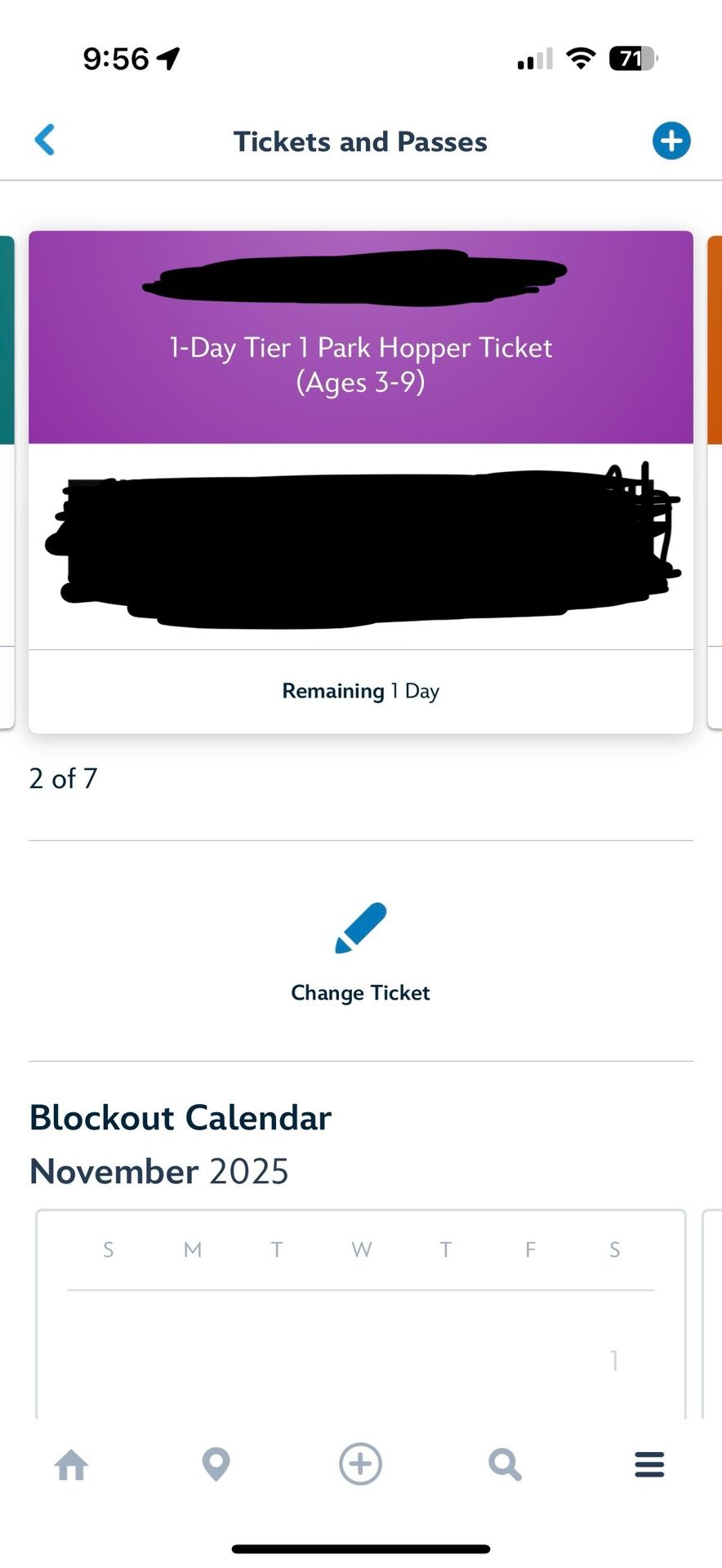 Park Hopper 1- Disneyland Ticket 3-9years