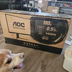 AOC C27G4H 27" Curved Gaming Monitor, FHD 1080p Black