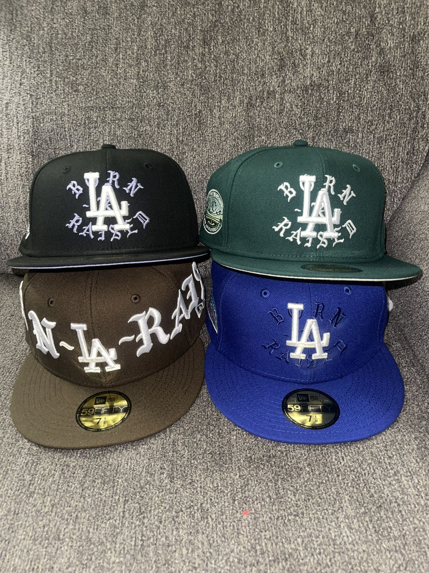 NEW ERA BORN X RAISED + DODGERS 60TH ANNIVERSARY PATCH HAT: BLACK /  LAVENDER for Sale in Compton, CA - OfferUp