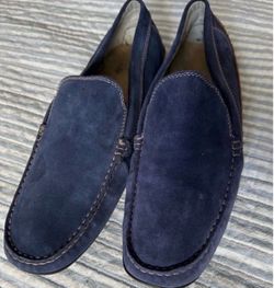 Timberland Size 10 Mens Casual Leather Slip On BLUE leather new