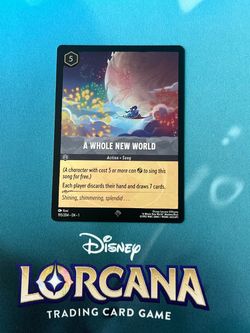 Disney Lorcana TCG (A Whole New World, Super Rare, Cold Foil) Make an Offer!