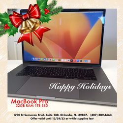MacBook Pro 32GB 1TB
