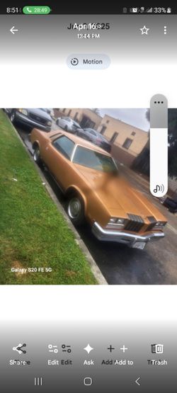 1977 cutlass Supreme needs motor body work done new paint