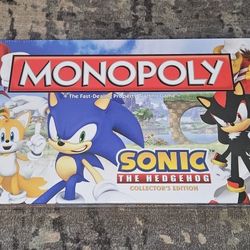 Monopoly Sonic the Hedgehog Collector’s Edition (2012) Brand New Factory Sealed!