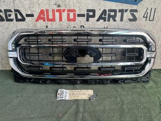 w/cracks 2021 - 2022 - 2023 FORD F150 F-150 LARIAT GRILLE OEM AY67697 w/o emblem
