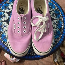 Lavender Vans Like New  Womens 7.5