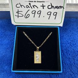 14kt Chain + Charm