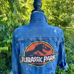 Girl's Jurassic Park Jean Jacket Size 18 Plus