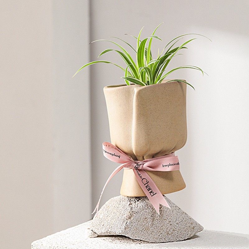 Simple Nordic-style creative ceramic vases, living room water-grown fresh flowers, dried flowers, flower arrangements, table decorations, home decor