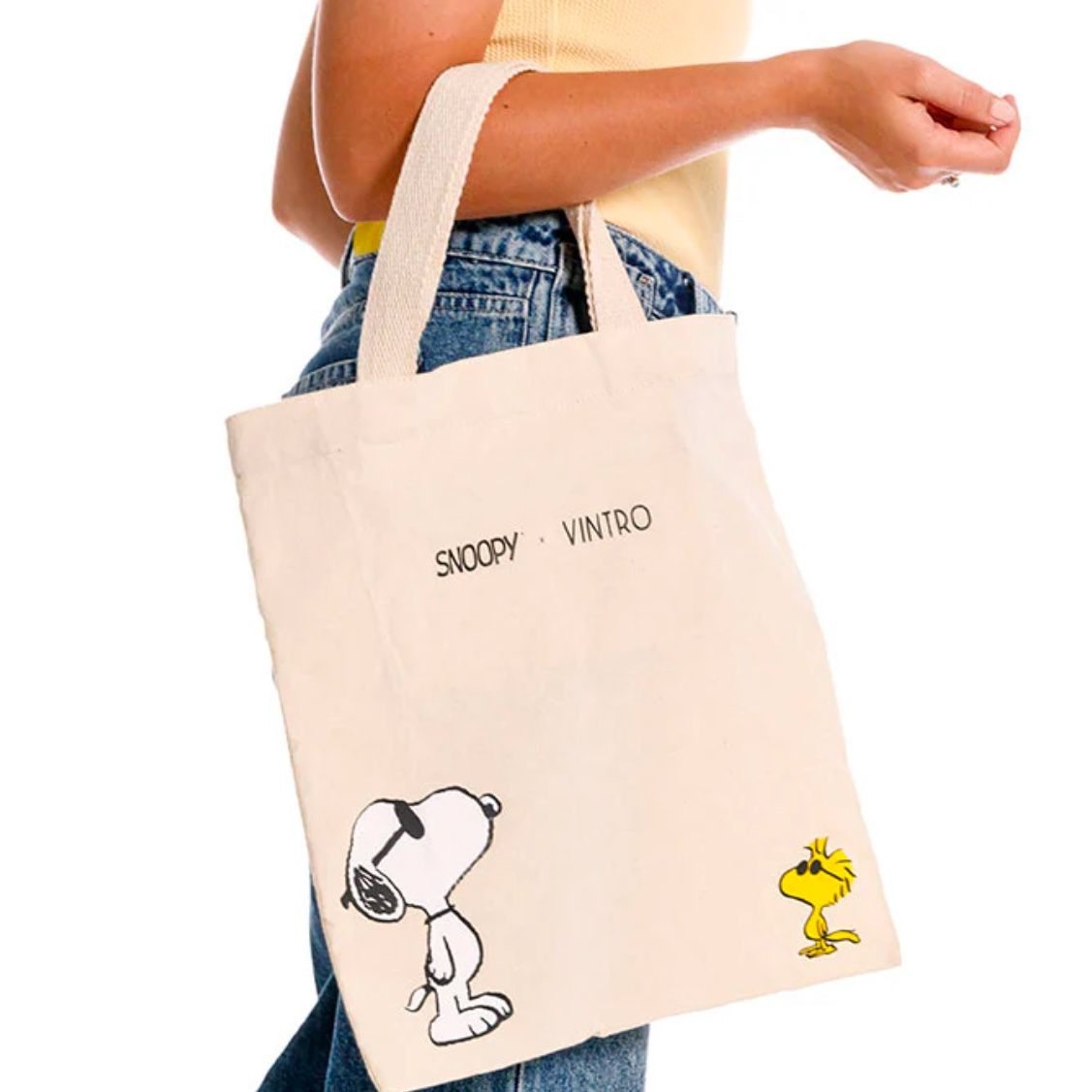 Snoopy Vintro Canvas Tote Bag