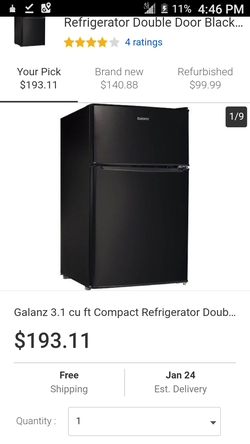 Refridgeator 3.1 cf