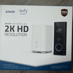 eufy Security, Video Doorbell S220 (Battery-Powered) Kit, Security Camera - 2K Resolution, 180-Day Battery Life, Encrypted Local Storage, No Monthly F