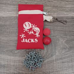 Balls and Jacks with Carry Bag