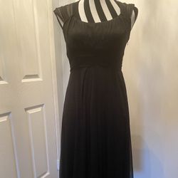 Jonathon Martin Black Sheer Dress With Lining
