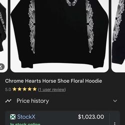 Chrome Hearts Horse Shoe Floral hoodie 