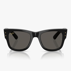 Ray-Ban A$AP Rocky RB0840SF Mega Wayfarer Low Bridge Fit Blacked Out Collection Square Sunglasses
