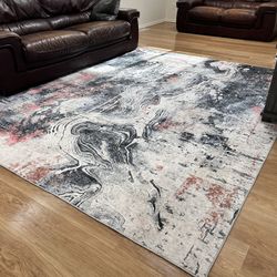 Abstract Rug 8x10 - Large Soft Throw Rugs