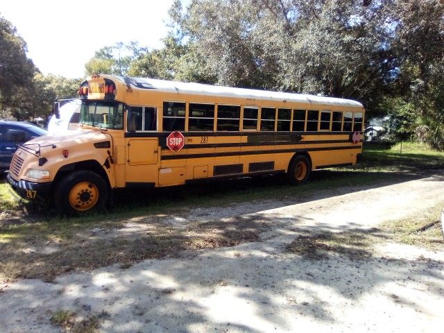 2013 Blue Bird 35ft Long Ford V10  Roush Propane Conversion All Seats Out But  Two And $5k Worth Of Stuff In It  For Free  