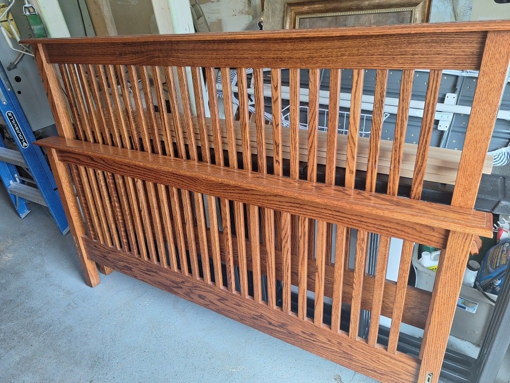 California King Bed Frame And Dresser W/ Mirror