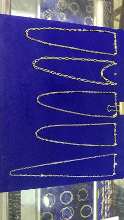 14K GOLD PAPERCLIP CHAIN