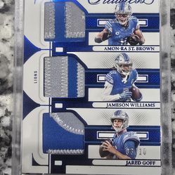 FLAWLESS DETROIT LIONS TRIPLE PATCH