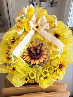 Fall Sunflower wreath