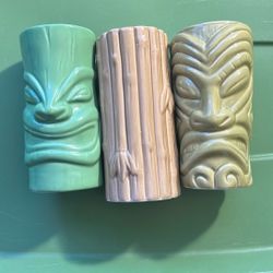 x3 Tiki Mugs