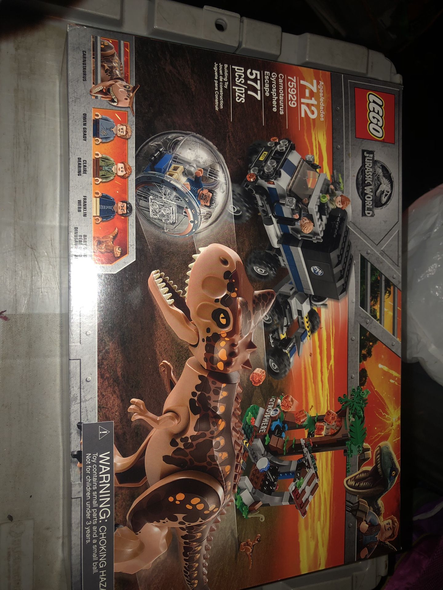 Lego Jurassic world 75929 Carnotaurus gyrosphere Escape Brand new sealed in box