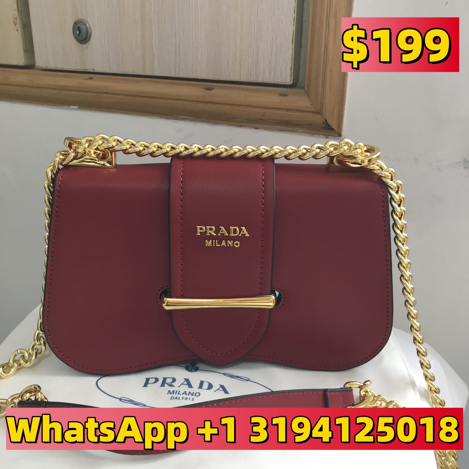 prada leather should bag women