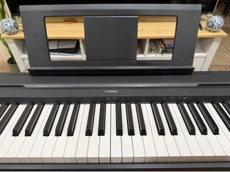 Open box Yamaha P-45 88-key digital piano bundle