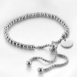 Stainless Steel Beaded Bracelet