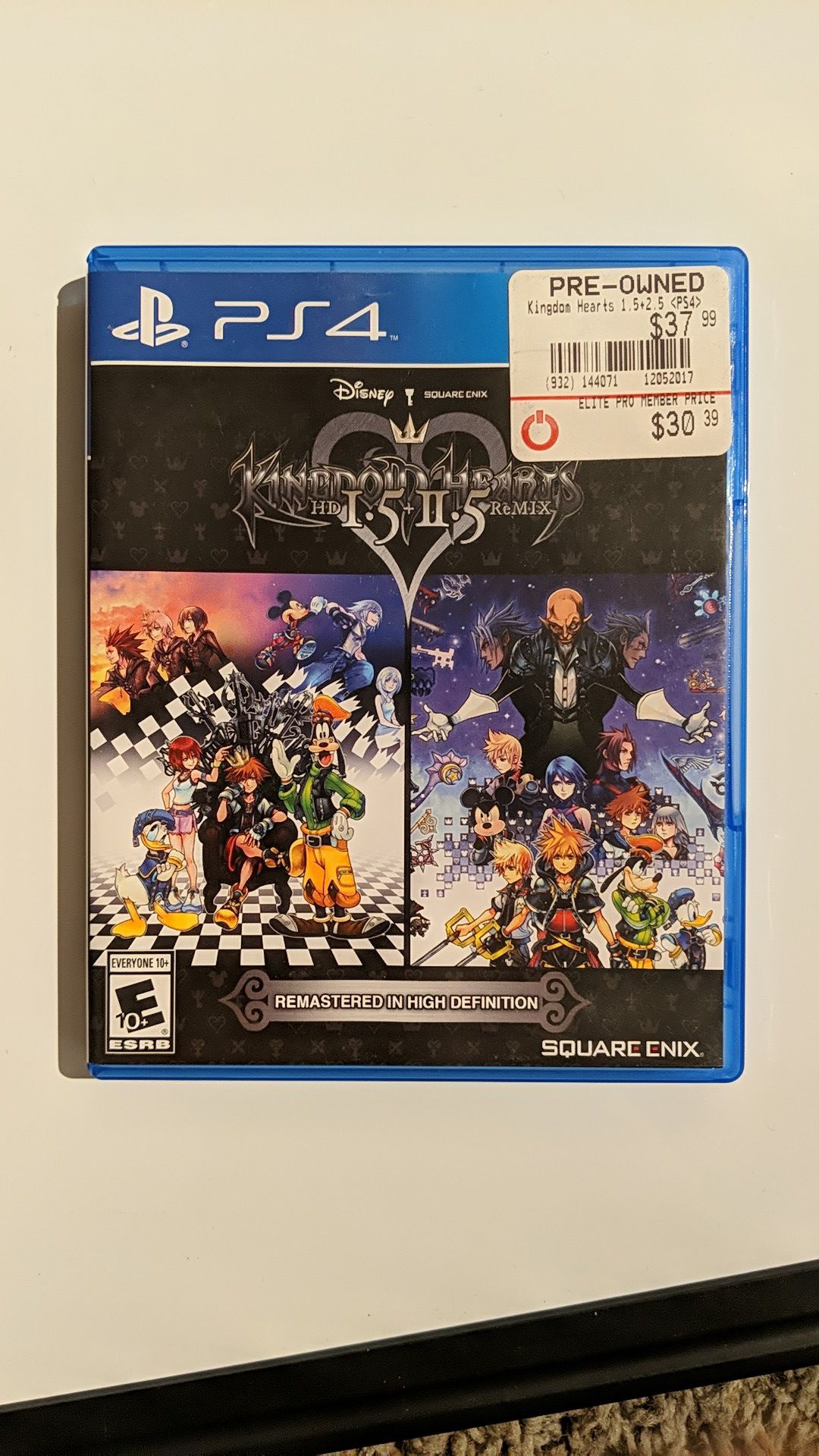 Kingdom Hearts 1.5 and 2.5 Remastered Remix PS4