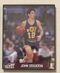 1990-91 NBA Hoops John Stockton 8x10 Action Photo 