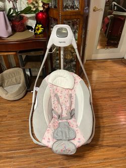 🌸 Ingenuity Baby Swing for Girls – Clean & Good Condition – $35