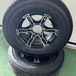 Trailer Wheels 6 Lugs 225/75R15