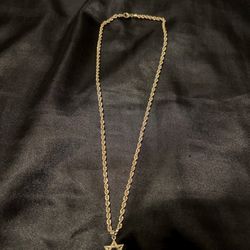 Gold Chain & Pendant 