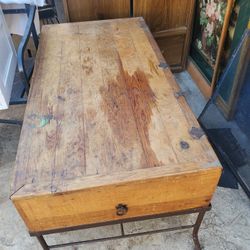 Antique Table With Drawers