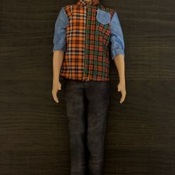  The Barbie Fashionistas #154 Ken Doll with Purple Hair is a plastic fashion doll from Mattel's Fashionistas series, introduced in 2019. This boy doll