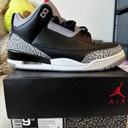 Air Jordan 3 Retro  Black Cement