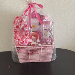 Hello Kitty Valentine Gift Basket 