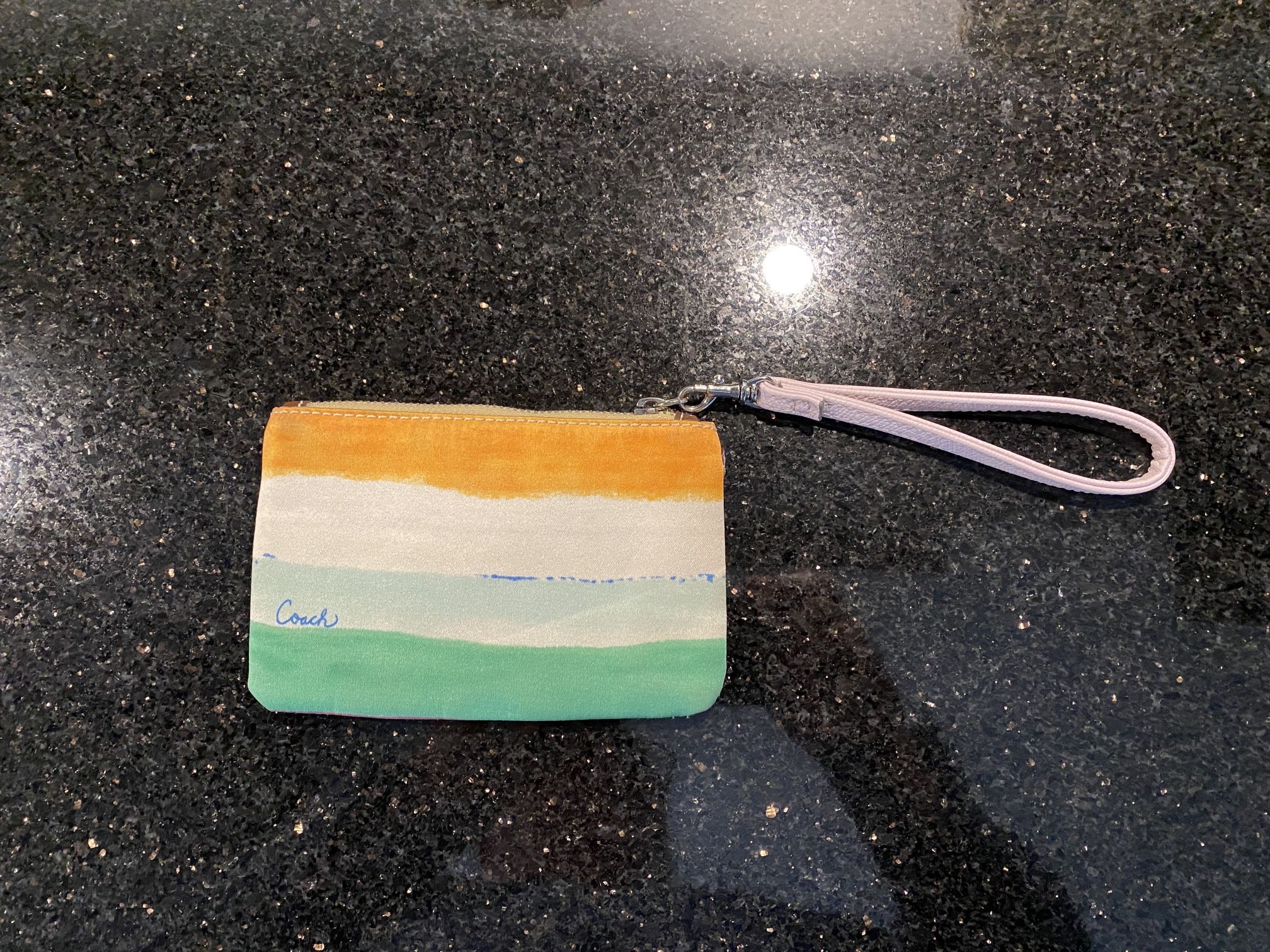 Unbranded Hampton Watercolor Stripe Wristlet