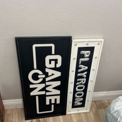 Game Room Signs 